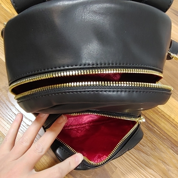 Love Moschino Black Vegan Leather Studded Backpack